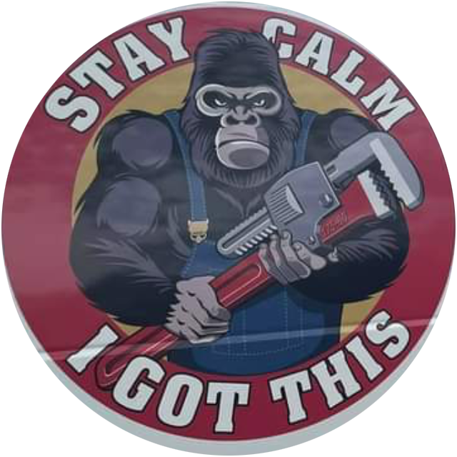 The Real McCoy Plumbing gorilla logo
